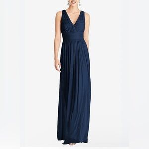 Alfred Sung | Wrap Twist Maxi Dress. Bridal. Formal. Ruched waist. Size 18L. NWT